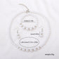 3Pieces Set Elegant Simulated Pearl Necklace Earrings Bracelet Long Necklace Women Bridal Wedding Jewelry Gift Beautiful Jewelri