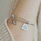Personalized Birthstone Bracelet Mama Heart Charm Family Birthstones Names Bracelet Grandma Custom Birthday Gifts for Mom Mother