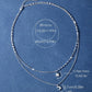 Necklace for Women Double Layer Zircon star Moon Pendant Necklace DelicateChain Charm Elegant Fashion Jewelry Gifts