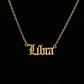 Stainless Steel 12 Zodiac Constellation Necklaces Letter Aquarius Aries Gemini Pisces Leo Sagittarius Pendant Necklace for Women