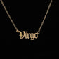 Stainless Steel 12 Zodiac Constellation Necklaces Letter Aquarius Aries Gemini Pisces Leo Sagittarius Pendant Necklace for Women