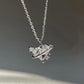 Fashion Women Crystal Zircon Pendant Necklace for Women Girl Crystal Chain Necklace Punk Party Jewelry Butterfly necklace