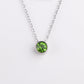 Stainless Steel 12 Birthstones Pendant Necklaces Colorful 12 Month Birthstone Charms  for Women Girls Birthday Jewelry Gift