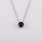 Stainless Steel 12 Birthstones Pendant Necklaces Colorful 12 Month Birthstone Charms  for Women Girls Birthday Jewelry Gift
