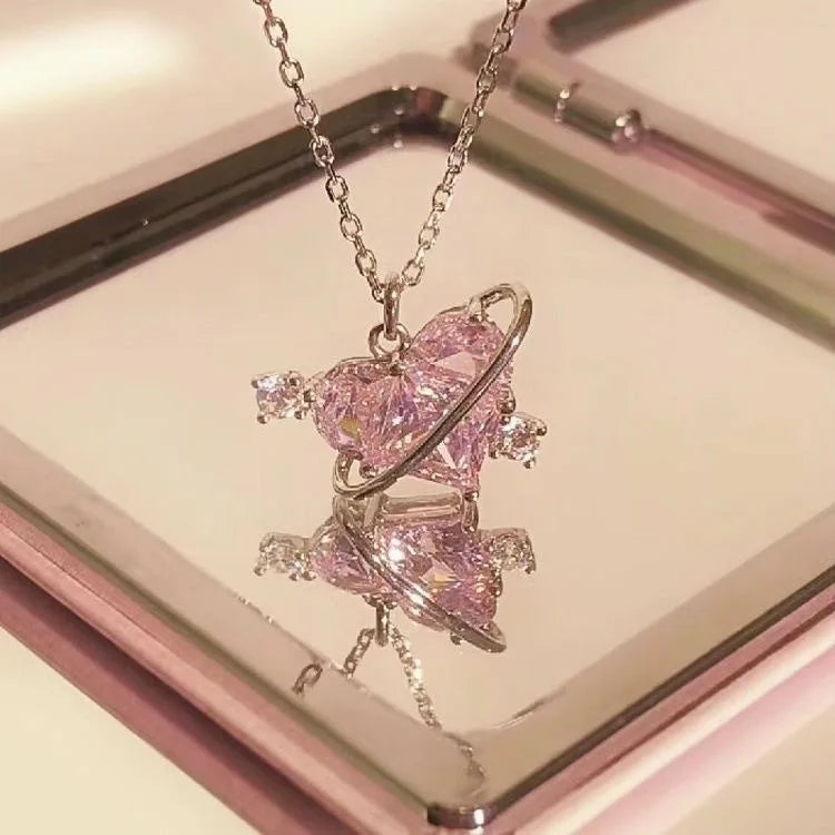 Fashion Women Crystal Zircon Pendant Necklace for Women Girl Crystal Chain Necklace Punk Party Jewelry Butterfly necklace