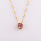 Stainless Steel 12 Birthstones Pendant Necklaces Colorful 12 Month Birthstone Charms  for Women Girls Birthday Jewelry Gift
