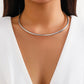 Simple Open Circle Choker Necklace for Women Trendy Gold Color and Silver Color Ladies Collar Accessories 2023 Fashion Jewelry
