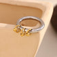 MamacitaSlay Unique Cool 316L Stainless Steel Double Color Ring Creative Waterproof Jewelry Women's Charm Statement Ring Gift