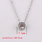Stainless Steel 12 Birthstones Pendant Necklaces Colorful 12 Month Birthstone Charms  for Women Girls Birthday Jewelry Gift