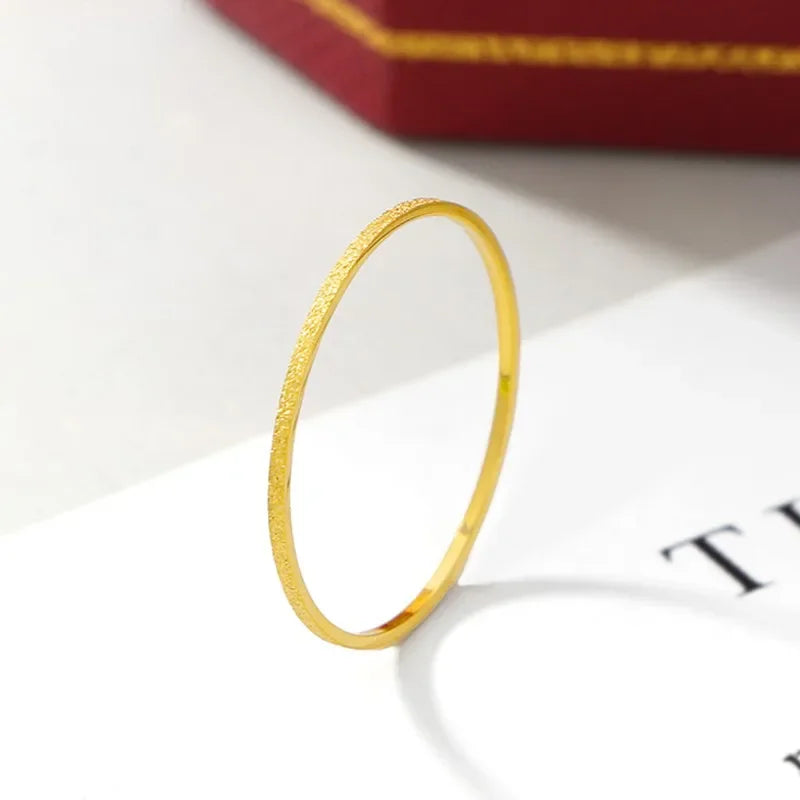 0.5mm Thin Matte Stackable Ring Stainless Steel Knuckle Midi Rings for Women Girl Size 4-9