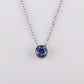 Stainless Steel 12 Birthstones Pendant Necklaces Colorful 12 Month Birthstone Charms  for Women Girls Birthday Jewelry Gift