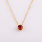Stainless Steel 12 Birthstones Pendant Necklaces Colorful 12 Month Birthstone Charms  for Women Girls Birthday Jewelry Gift