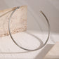 Simple Open Circle Choker Necklace for Women Trendy Gold Color and Silver Color Ladies Collar Accessories 2023 Fashion Jewelry
