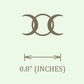 Stainless Steel Triple Moon Goddess Necklace Moon Phases Pendant Necklaces For Women Wicca Jewelry