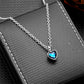 Small Heart Birthstone Cremation Necklace - Stainless Steel Memorial Urn Pendant for Human Ashes, Keepsake Jewelry