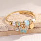 1PC Women's Fashion Pan Family Multi Element Beaded Key Lock Bracelet Bracelet Date Travel Banquet Party Festival Dressing Gift