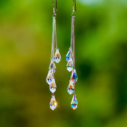 2PC Women's Fashion Multi Style Long Irregular tassel Earrings Jewelry Accessories Suitable for Date, Party, Festival Gifts