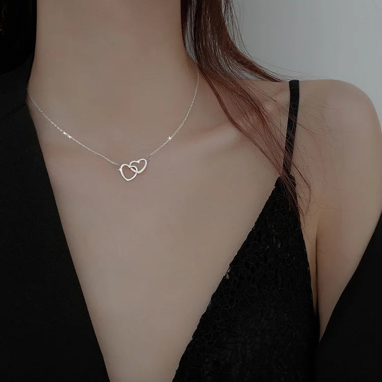 Fashion Women Crystal Zircon Pendant Necklace for Women Girl Crystal Chain Necklace Punk Party Jewelry Butterfly necklace