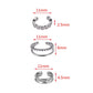 925 Sterling Silver Zircon Geometric Ear Cuff Clip Earrings - Set of 3