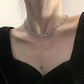 Fashion Women Crystal Zircon Pendant Necklace for Women Girl Crystal Chain Necklace Punk Party Jewelry Butterfly necklace