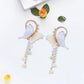 Butterfly Wing Ear Cuffs with Crystal Tassel No Piercing Earrings for Women and Girls Cosplay Jewelry Accessories
