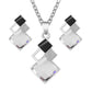 Fashion Crystal Pendants Necklace Earrings Sets for Women Jewelry Set Bridal Wedding Choker Necklace Set