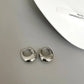 Stainless Steel Smooth Metal Chunky Hoop Earrings For Women Girls Fashion Round Circle Hoops Statement Earrings Punk Jewelry