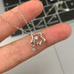 Fashion Women Crystal Zircon Pendant Necklace for Women Girl Crystal Chain Necklace Punk Party Jewelry Butterfly necklace