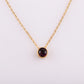 Stainless Steel 12 Birthstones Pendant Necklaces Colorful 12 Month Birthstone Charms  for Women Girls Birthday Jewelry Gift