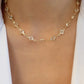 Rainbow Crystal Gemstone Retro Choker Colored Zircon Necklace For Women Simple Clavicle Chain Jewelry Fashion Wear Accessories