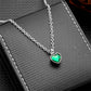 Small Heart Birthstone Cremation Necklace - Stainless Steel Memorial Urn Pendant for Human Ashes, Keepsake Jewelry