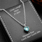 Small Heart Birthstone Cremation Necklace - Stainless Steel Memorial Urn Pendant for Human Ashes, Keepsake Jewelry