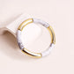 FishSheep Bohemian Colorful Resin Bamboo Stackable Bracelet for Women Trendy Elastic Link Chain Bracelets Bangles Jewelry Gifts