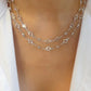 Rainbow Crystal Gemstone Retro Choker Colored Zircon Necklace For Women Simple Clavicle Chain Jewelry Fashion Wear Accessories