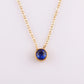 Stainless Steel 12 Birthstones Pendant Necklaces Colorful 12 Month Birthstone Charms  for Women Girls Birthday Jewelry Gift