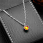 Small Heart Birthstone Cremation Necklace - Stainless Steel Memorial Urn Pendant for Human Ashes, Keepsake Jewelry