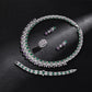 2025 New 4-piece Ring Cubic Zirconia Bridal Wedding Jewelry Set, Dubai Nigeria Crystal Wedding Jewelry Set
