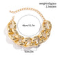 DIEZI Exaggerated CCB Big Chain Chunky Necklace For Women Party Gift Simple Fashion Plastic Statement Choker Necklace Jewelry