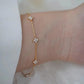 925 Sterling Silver Shiny Zircon Flower Bracelets For Women Charm Temperament Chain Bracelet Party Wedding Jewelry Holiday Gifts