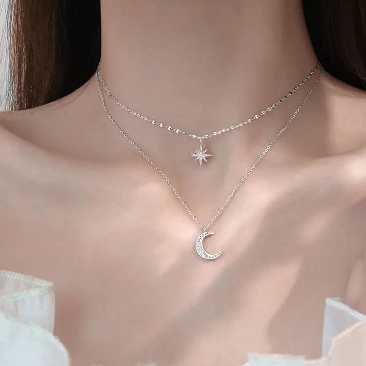 Fashion Women Crystal Zircon Pendant Necklace for Women Girl Crystal Chain Necklace Punk Party Jewelry Butterfly necklace