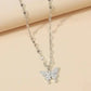 Fashion Women Crystal Zircon Pendant Necklace for Women Girl Crystal Chain Necklace Punk Party Jewelry Butterfly necklace