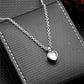 Small Heart Birthstone Cremation Necklace - Stainless Steel Memorial Urn Pendant for Human Ashes, Keepsake Jewelry
