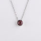 Stainless Steel 12 Birthstones Pendant Necklaces Colorful 12 Month Birthstone Charms  for Women Girls Birthday Jewelry Gift