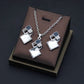 Fashion Crystal Pendants Necklace Earrings Sets for Women Jewelry Set Bridal Wedding Choker Necklace Set