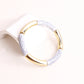 FishSheep Bohemian Colorful Resin Bamboo Stackable Bracelet for Women Trendy Elastic Link Chain Bracelets Bangles Jewelry Gifts