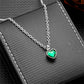 Small Heart Birthstone Cremation Necklace - Stainless Steel Memorial Urn Pendant for Human Ashes, Keepsake Jewelry