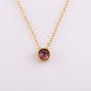Stainless Steel 12 Birthstones Pendant Necklaces Colorful 12 Month Birthstone Charms  for Women Girls Birthday Jewelry Gift