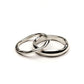 Ripple Stainless Steel Rings For women Gold Color Chunky Band  Stackable Silver Stacking Irregular Wave Minimalist Jewelry Set