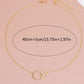 Stainless Steel Necklaces for Women Fashion Thin Chain Minimalist Dainty Double Circle Pendant Necklace on The Neck Jewelry